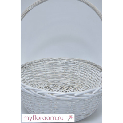 Корзина "Гигант"  D45см Н18см*50см белая (1646)
