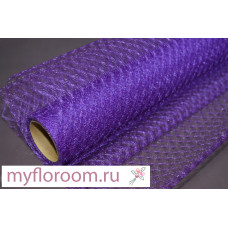 Сетка тюль нежность 50см*5м фиолетовая (4856)