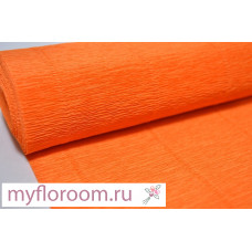 1-91 Гофрированная бумага 50см*2,5м (Италия) 20Е2  апельсин