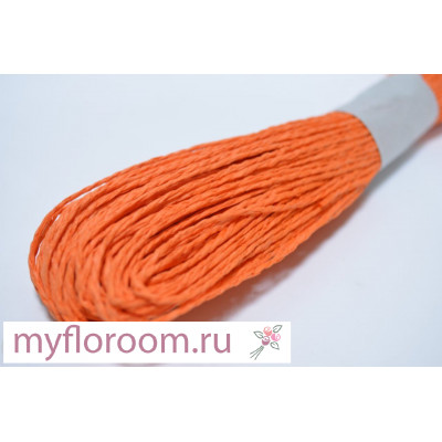 Шнур бумажный 2мм*45м оранжевый (1121)