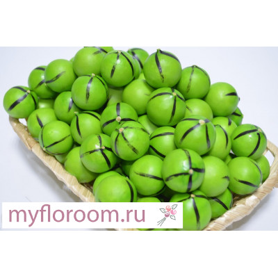 Яблочки ( D3см), 5шт, зеленые (0757)