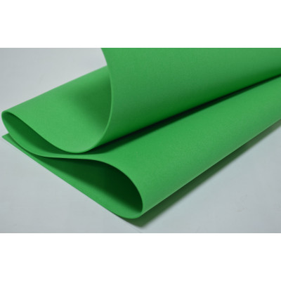 Фоамиран (1,2мм) 60*70см  зеленый  (3837)