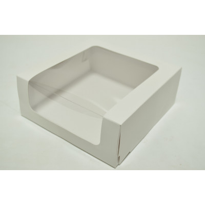 Коробка для эклеров 18см*18см*7см белая (0220)