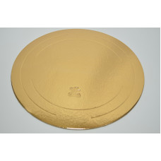Подложка для торта 3,2мм ( D30см ) золото-жемчуг (8808)