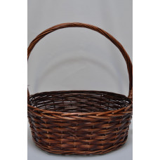 Корзина овал 43см*37см*17см*48см коричневая (9237)