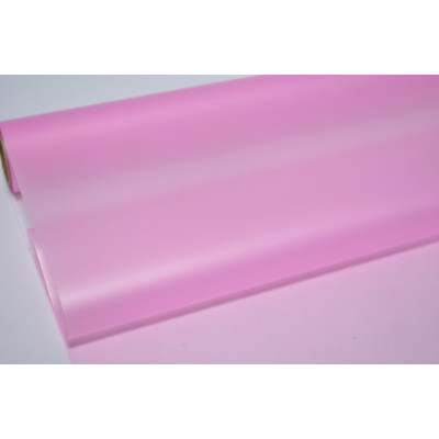 Пленка полупрозрачная 58см*10м пыльно-розовая (1425)
