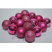 Набор шаров D4см в тубе микс (пластик) темно-розовый (16шт) (1268)