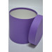 Коробка шляпная D15см Н15см фиолетовая (0079)