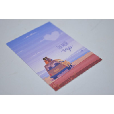 Мини-открытка 5см*7см "Ты мой мир" (10шт) арт.6535