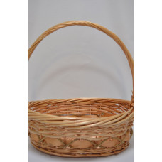 Корзина овал 40см*35см*14см*43см медовая (8193)
