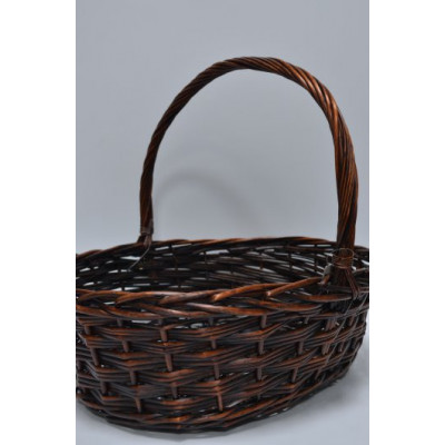 Корзина овальная "ГИГАНТ" 45см*55см*18см*45см коричневая (4500)