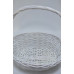 Корзина (лукошко) из бересты D13см Н11см*27см белая (7056)