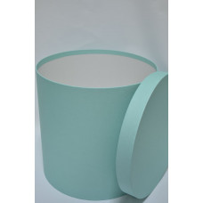 Коробка шляпная D30см Н30см голубая (0061)