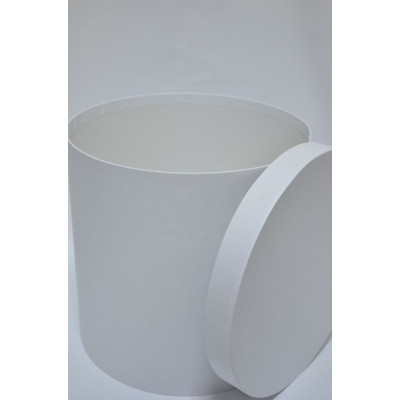 Коробка шляпная D30см Н30см белая
