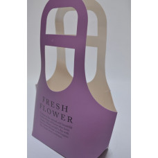 Коробка для букета "FRESH FLOWER" 16см*14см*7,5см*32см фиолетовая (5745)