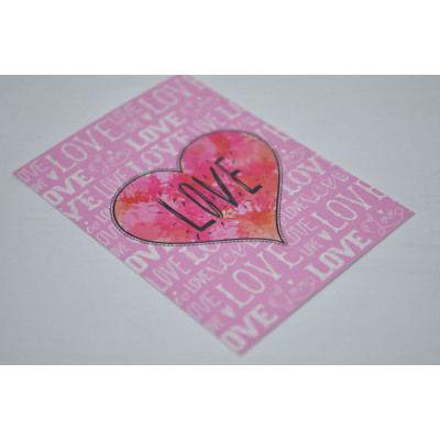 Мини-открытка 5см*7см "Love" (10шт) арт.2766 (2766)