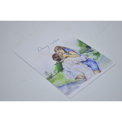 Мини-открытка 5см*7см "Дышу тобой" (10шт) арт.2742 (2742)