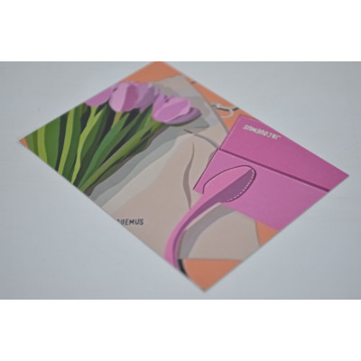 Мини-открытка 5см*7см "Тюльпаны" (10шт) (0360)