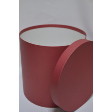 Коробка шляпная D30см Н30см бордо (0191)
