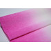 1-30 Гофрированная бумага с переходом 50см*2,5м (Италия) 600/1 ярко-розовая / белая (0014)