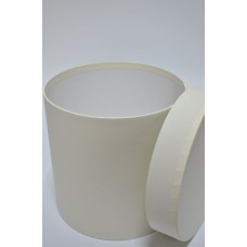 Коробка шляпная D18см*Н18см кремовая (0103)