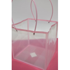Пластиковый пакет "Кант" 25см*25см*22см розовый (2393)