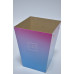 Коробка для цветов 17см*21см*12см "Градиент" сиреневый-голубой (4137)