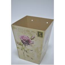 Коробка для цветов 17см*21см*12см "Одинокая роза" (9309)