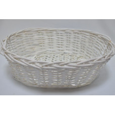 Корзина овал без ручки 50см*45см*16см белая (7301)
