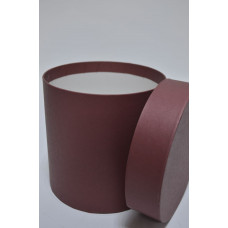 Коробка шляпная D15см Н15см кофе (0010)