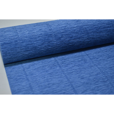 8-70 Гофрированная бумага 50см*2,5м (Италия) 615 пыльно-синяя (5624)