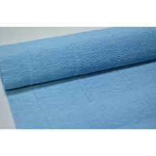 Гофрированная бумага 50см*2,5м (Италия) 556 голубая (5607)