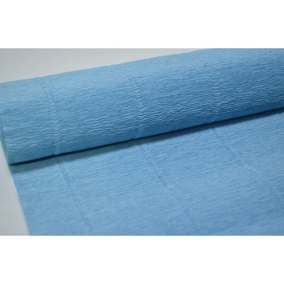 8-80 Гофрированная бумага 50см*2,5м (Италия) 556 голубая
