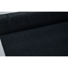Гофрированная бумага 50см*2,5м (Италия) 602 черная (0205)