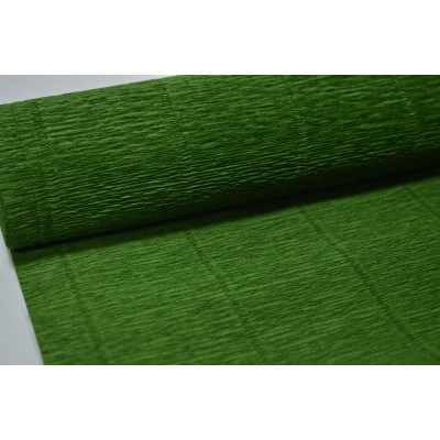 4-10 Гофрированная бумага 50см*2,5м (Италия) 591 зеленая (8910)