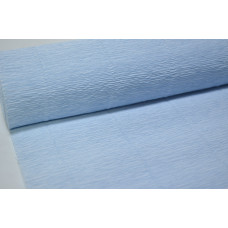 Гофрированная бумага 50см*2,5м (Италия) 559 бледно-голубая (5904)