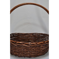 Корзина овальная "ГИГАНТ" 50см*45см*16см*50см коричневая (4799)