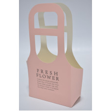 Коробка для букета "FRESH FLOWER" 16см*14см*7,5см*32см розовая (5019)