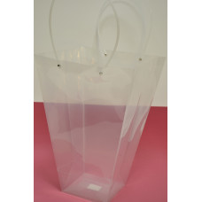Пластиковый пакет "Трапеция" 29см*42см*15см прозрачный (3948)