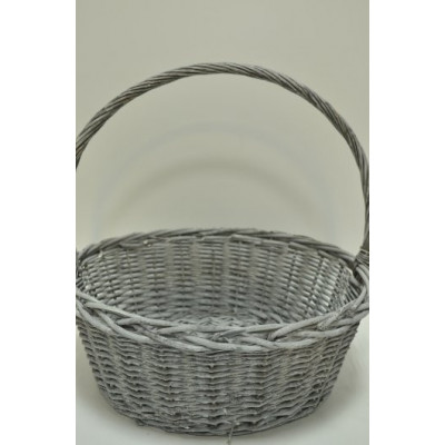 Корзина D44см*Н16см*45см серая (3008)