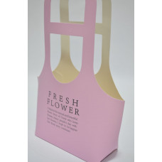 Коробка для букета "FRESH FLOWER" 16см*14см*7,5см*32см сиренево-розовая (9115)