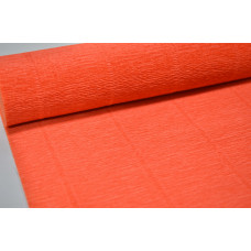 Гофрированная бумага 50см*2,5м (Италия) 17Е6 оранжевая (0607)