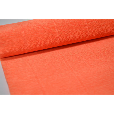 1-90 Гофрированная бумага 50см*2,5м (Италия) 581 ярко-оранжевая