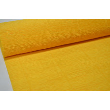 Гофрированная бумага 50см*2,5м (Италия) 17Е5 желтая (0508)