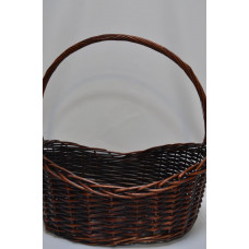 Корзина овал "Гигант" 50см*42см*15см*53см коричневая (8452)