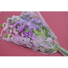Пакет для цветов "Одесса" розовый 45см*50см*11см (50шт)  (4345)