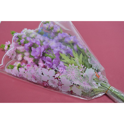 Пакет для цветов "Одесса" розовый 45см*50см*11см (50шт)  (5716)