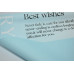 Пленка матовая "Best wishes" 60см*10м голубая (6523)