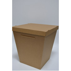 Коробка крафт с крышкой (XL) 38см*42см*27см  (9521)