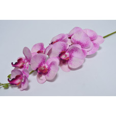 Ветка орхидеи 97см бело-малиновая (1778)
